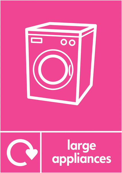 Large Appliances (Washing Machine) WRAP Signs