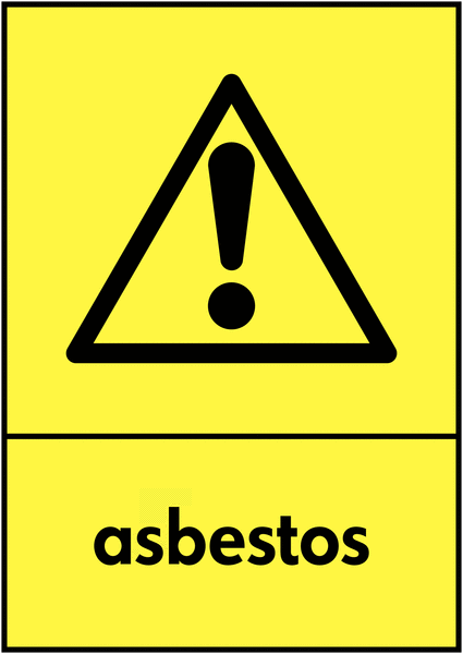 Asbestos - WRAP Hazardous Waste Recycling Signs