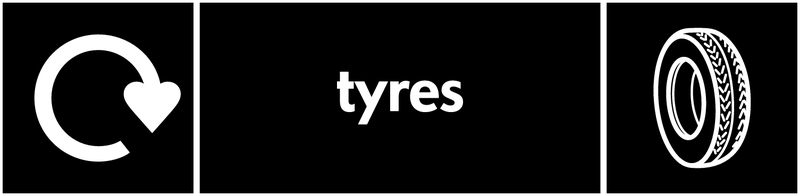 Tyres - WRAP Automotive Waste Recycling Signs