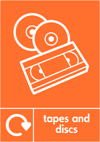Tapes & Discs - WRAP Other Waste Recycling Signs