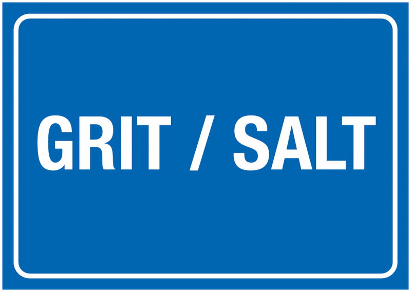 Grit/Salt - Winter Storage & Equipment Signs