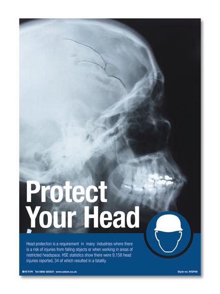 Protect Your Head Safety Posters