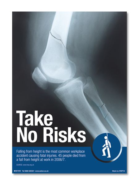 Take No Risks Safety Poster