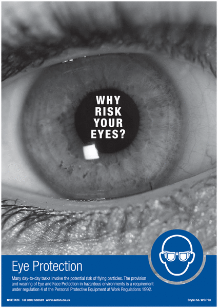 Why Risk Your Eyes? Safety Posters