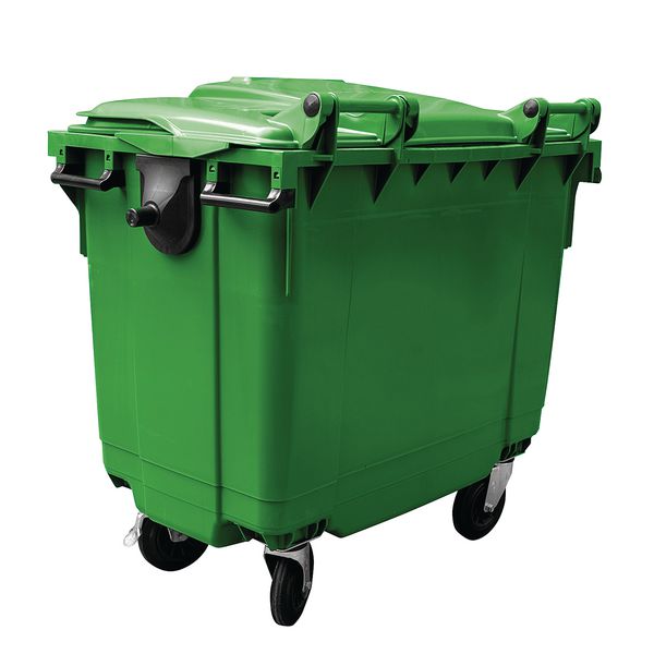 4 Wheeled Polyethylene Waste Containers - Single Bin