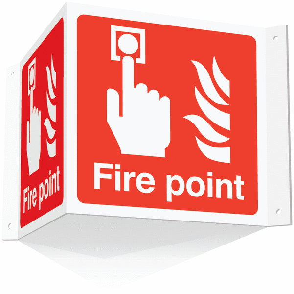 Fire Point Projecting '3D' Sign