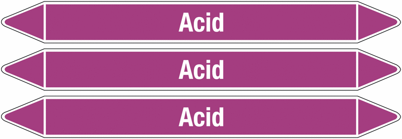 Acid - European Linerless Pipemarkers