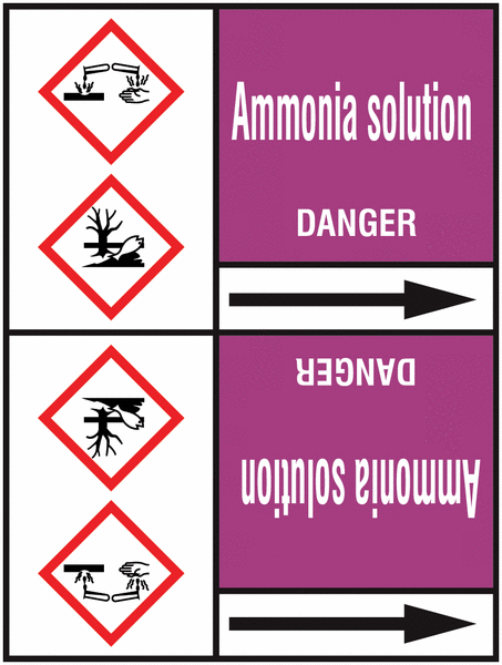 Ammonia Solution - European Linerless Pipemarkers