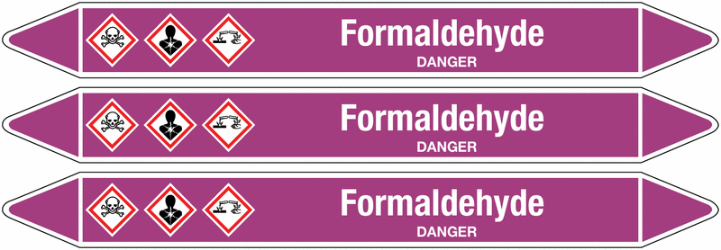 Formaldehyde - European Linerless Pipemarkers
