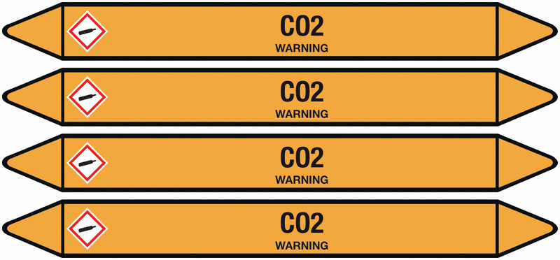 CO2 - European Linerless Pipemarkers