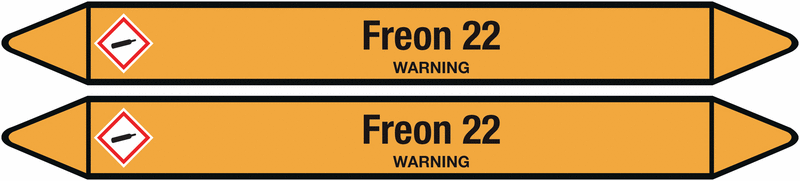 Freon 22 - European Linerless Pipemarkers