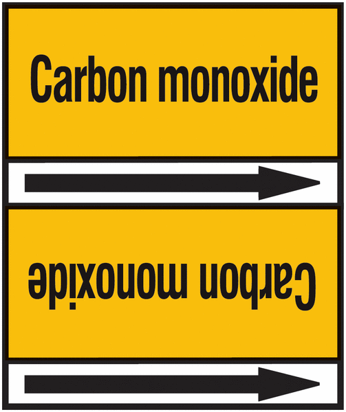 Carbon Monoxide- European Linerless Pipemarkers