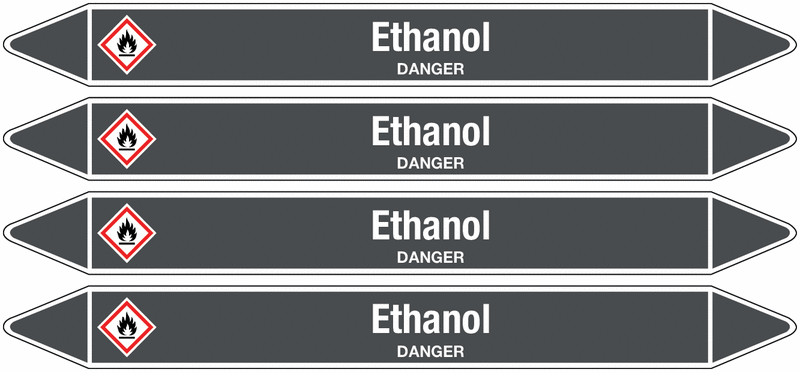 Ethanol - European Linerless Pipemarkers