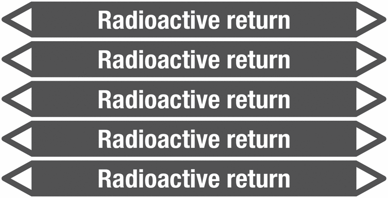Radioactive Return - European Linerless Pipemarkers