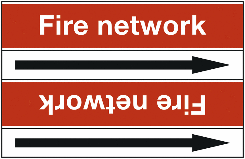 Fire Fighting - European Linerless Pipemarkers