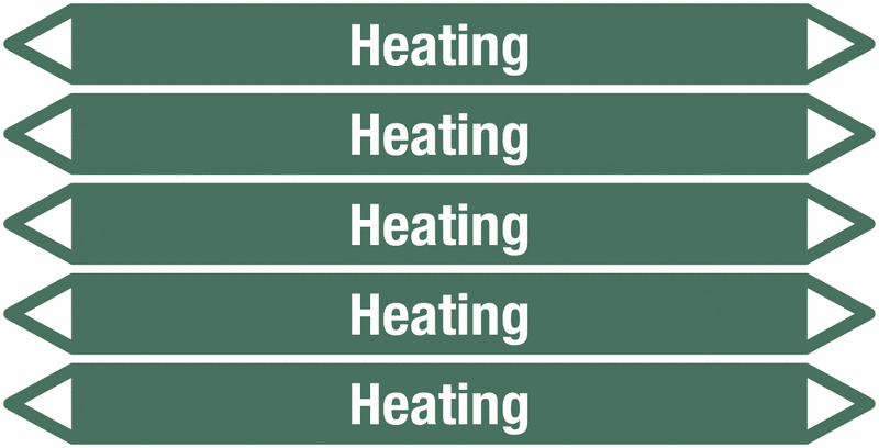 Heating - European Linerless Pipemarkers