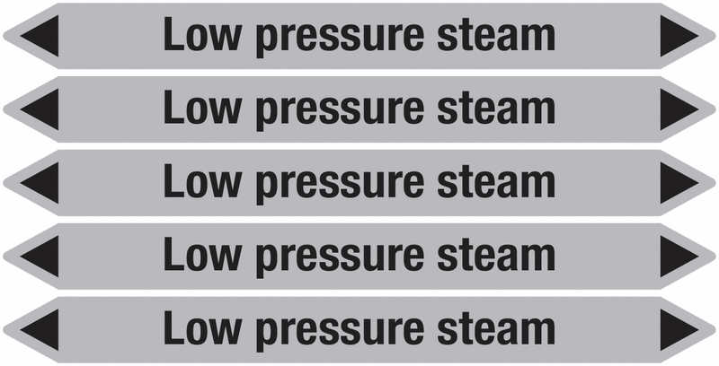 Low Pressure Steam - European Linerless Pipemarkers