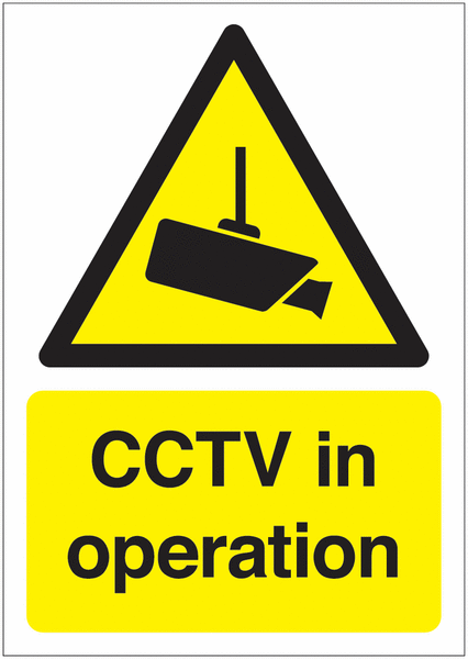 6-Pack CCTV In Operation Signs