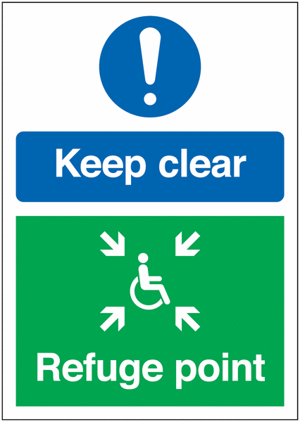 Keep Clear/Refuge Point Multi-Message Signs