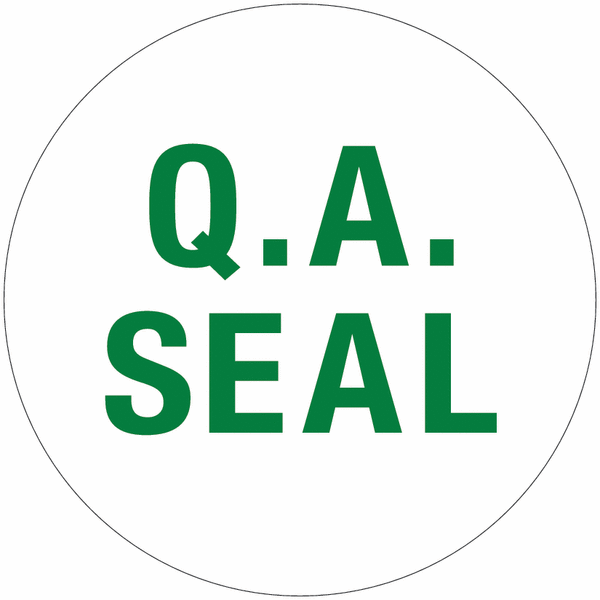 QA Seal - Tamper-Resistant Calibration Labels