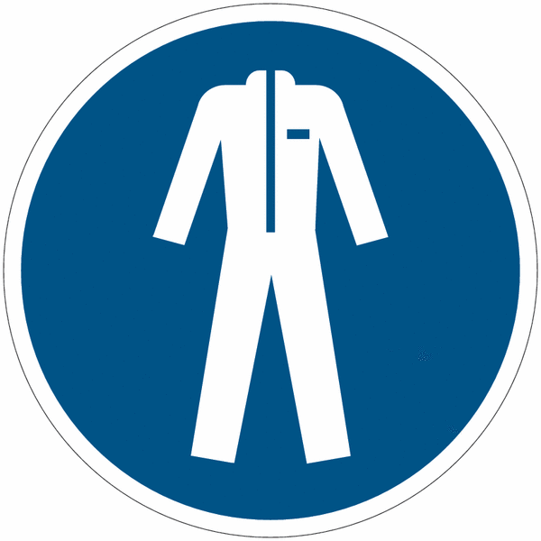 ToughWash - Wear Protective Clothing Sign (Symbol)