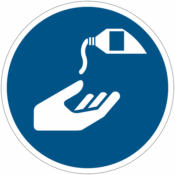 ToughWash - Use Barrier Cream Sign (Symbol)