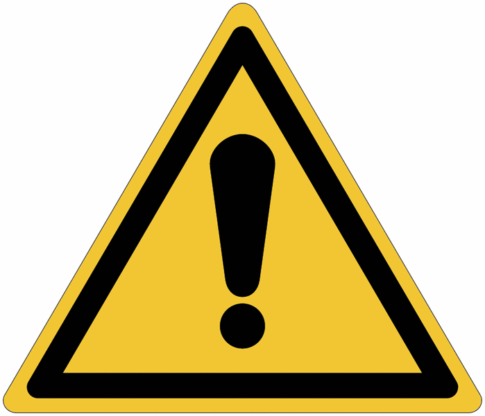 ToughWash - General Warning Sign (Symbol)