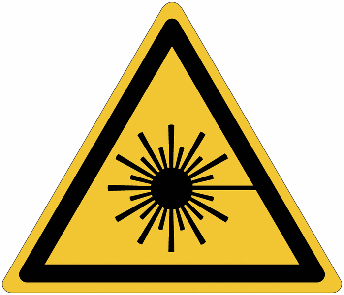 ToughWash - Warning Laser Beam Sign (Symbol)