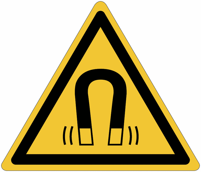 ToughWash - Warning Magnetic Field Sign (Symbol)