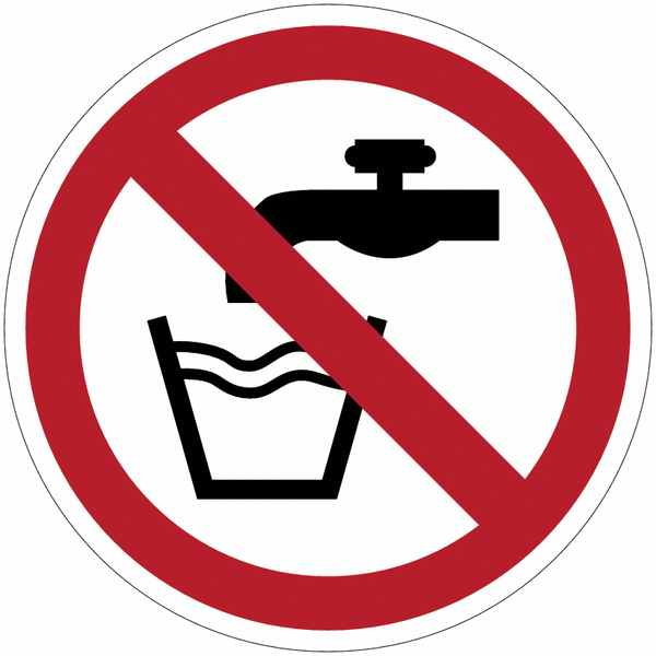 ToughWash - Do Not Drink Sign (Symbol)