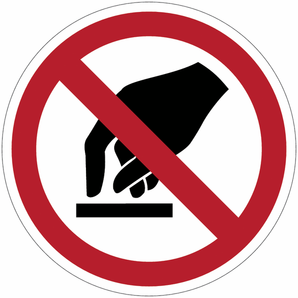 ToughWash - Do Not Touch Sign (Symbol)