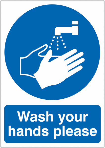 Wash Your Hands Please Signs