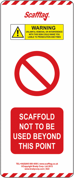Scafftag® Scaffold Status Inserts