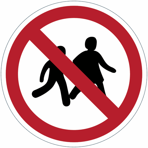 ToughWash - No Children Allowed Sign (Symbol)