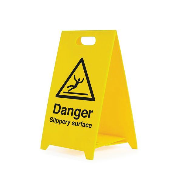 Danger Slippery Surface - Safety Warning 'A' Board