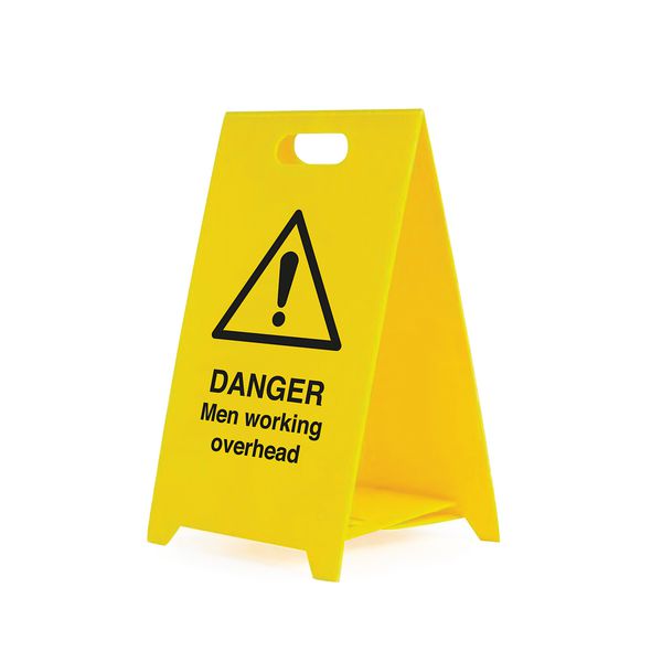 Danger Men Working Overhead - Safety Warning 'A' Board