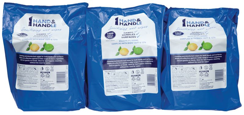 Hand & Handle Station Wet Wipes