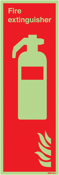 Nite-Glo Fire Extinguisher (& Symbol) Signs