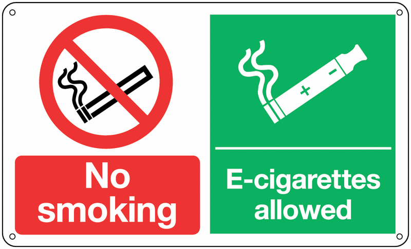 No Smoking/E-Cigarettes Allowed Multi-Message Signs