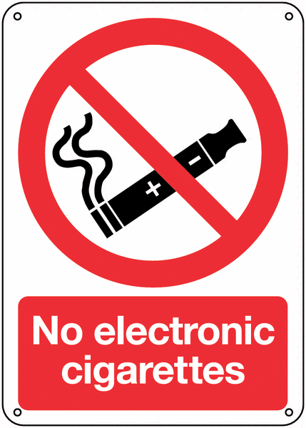 No Electronic Cigarettes Signs