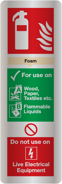 Deluxe Fire Extinguisher Signs - Foam