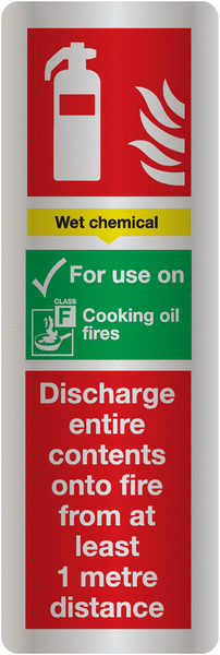 Deluxe Fire Extinguisher Signs - Wet Chemical