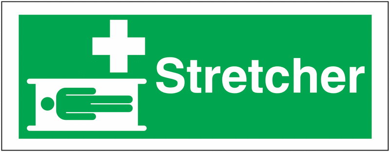 Stretcher First Aid Signs
