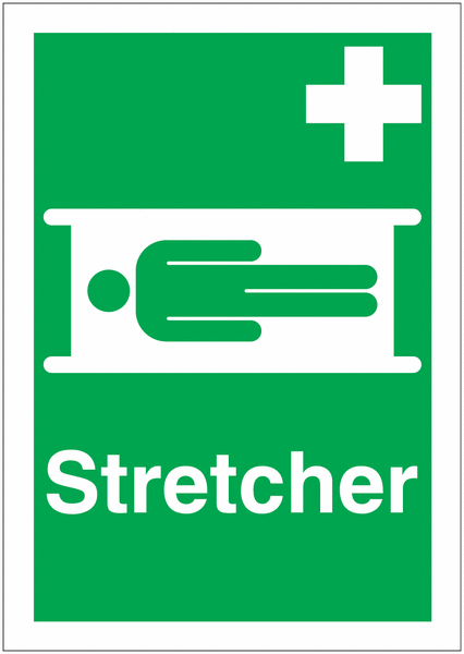 Stretcher First Aid Signs