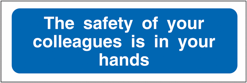 The Safety of your Colleagues... PPE Locker Signs