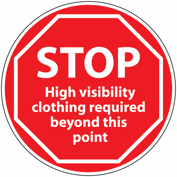 Anti-Slip Floor Signs - STOP High Visibility Clothing
