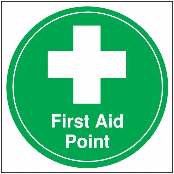 Anti-Slip Floor Markers - First Aid Point