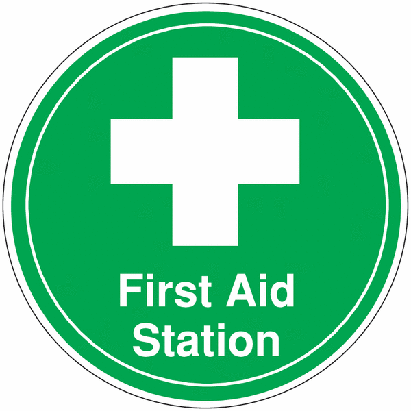 Anti-Slip Floor Markers - First Aid Station