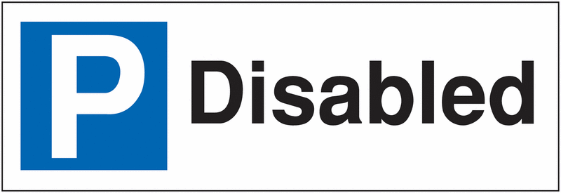 Parking Bay Signs - Disabled