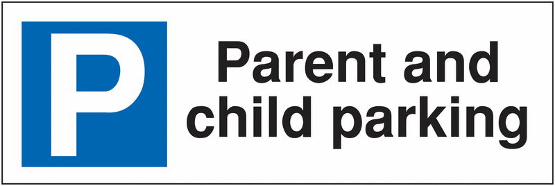 Parking Bay Signs - Parent And Child Parking